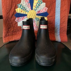 Black Hunter Chelsea Boots